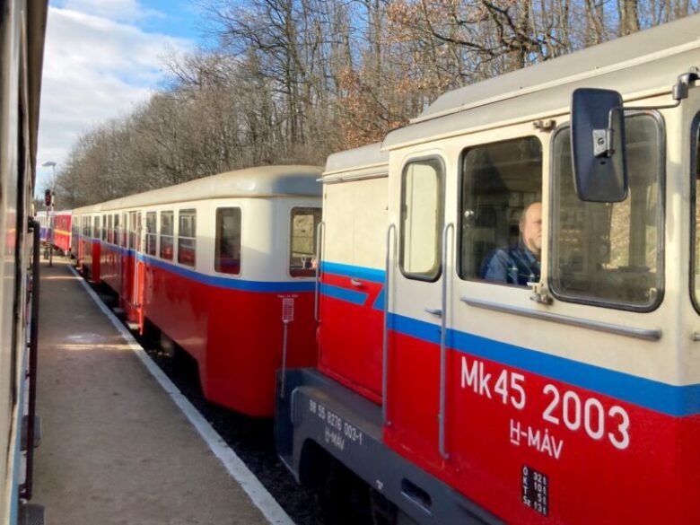 ブダペスト子供鉄道の通常時機関車　MK45タイプ　