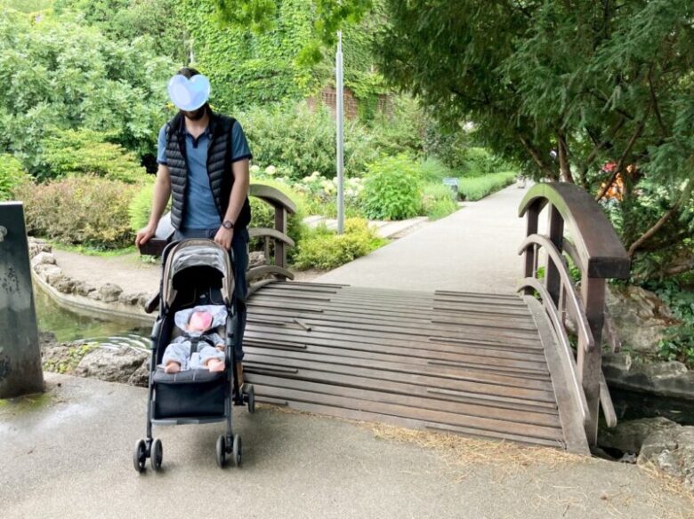 ブダペストのマルギット島の日本庭園　橋