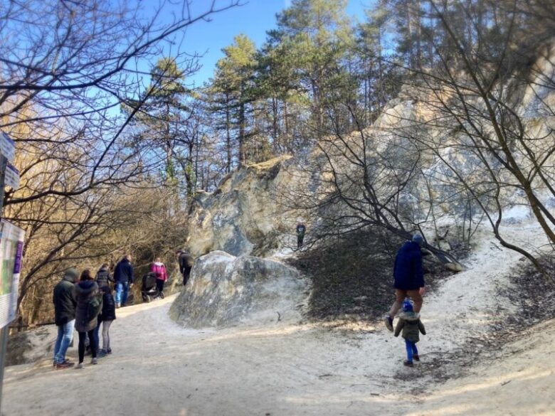 アルショー・イェゲニェ谷にある砂岩の壁