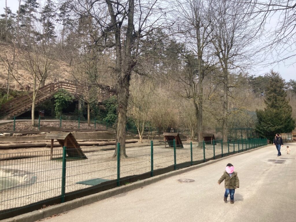 ヴェスプレーム動物園の広い敷地