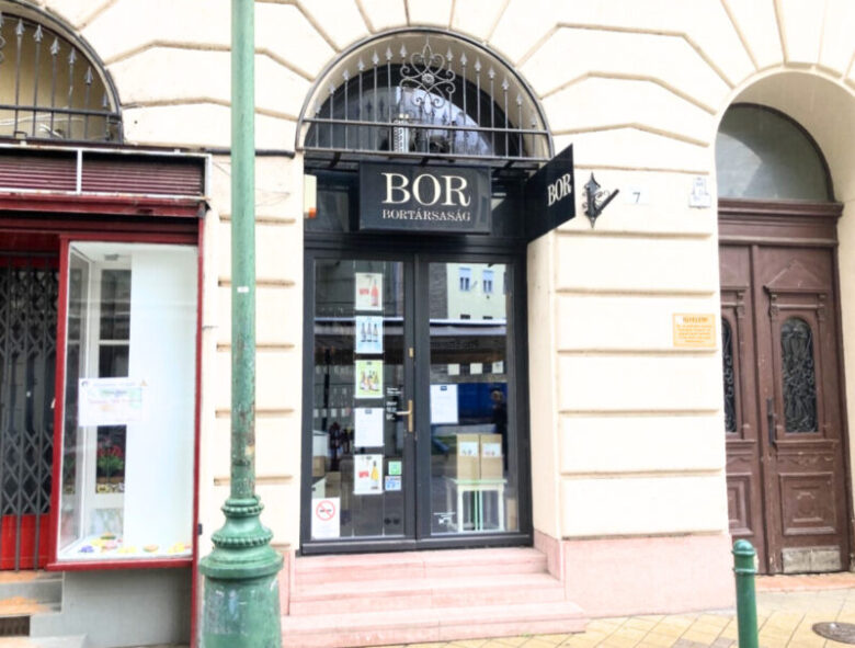 Ráday通りにあるBortársaságの外観