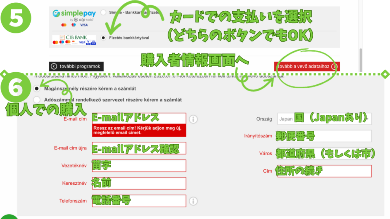 ブダペスト大サーカスのチケット購入の流れについての説明