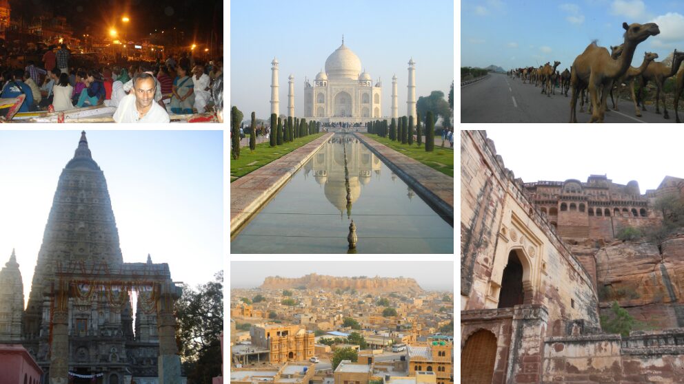 インドの有名観光地を旅した時の画像