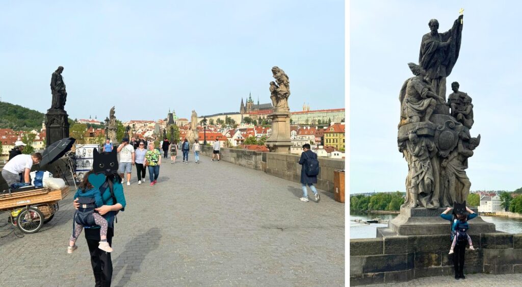 プラハのシンボルの1つ、カレル橋を歩いた時の様子