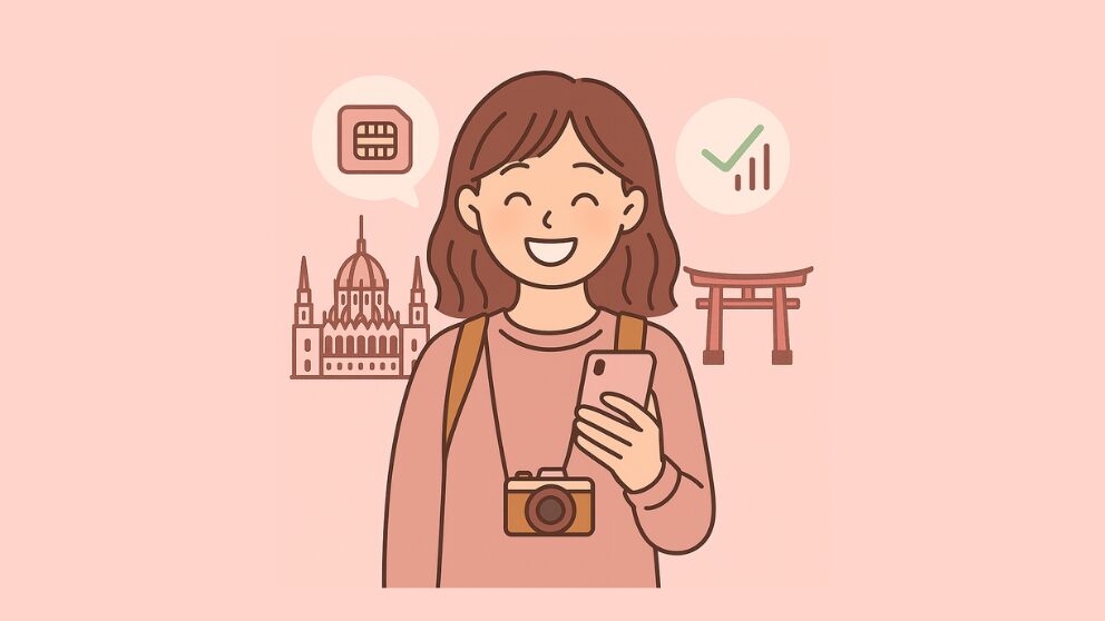 スマートフォンが使えるようになって、笑顔の女性のイメージ画像