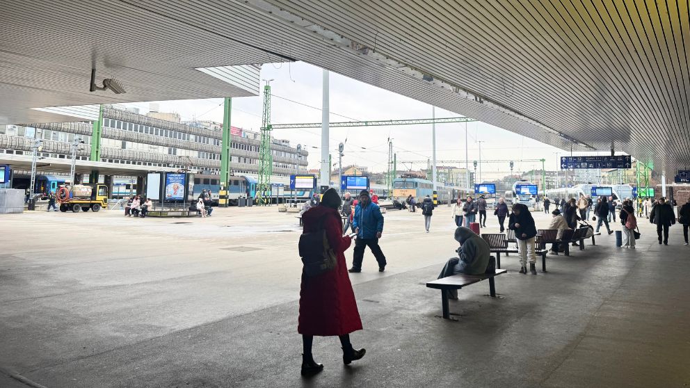 ブダペスト南駅のプラットホーム