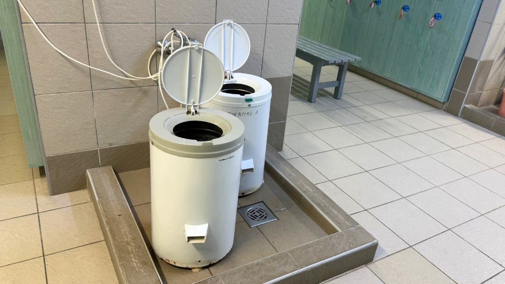 ハイドゥソボスローのフンガロスパ内の脱水機2台