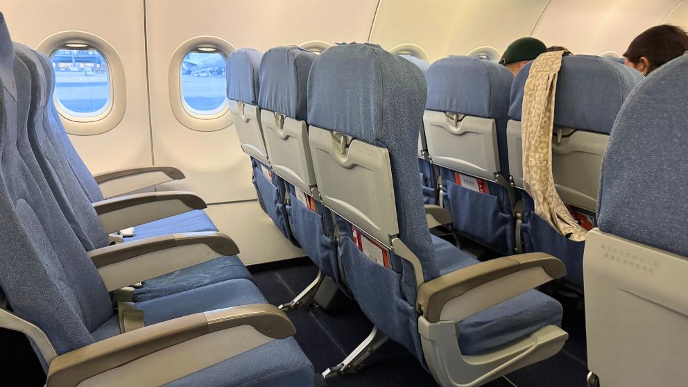 中国国際航空エコノミークラスの座席(羽田→北京)
座席モニターがついていない